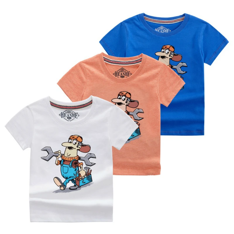 

Cartoon Short sleeve T-Shirt Kids New Summer Fashion T-shirt Children Tshirt Boy Cute Tee Tops Clothing 2-6Y