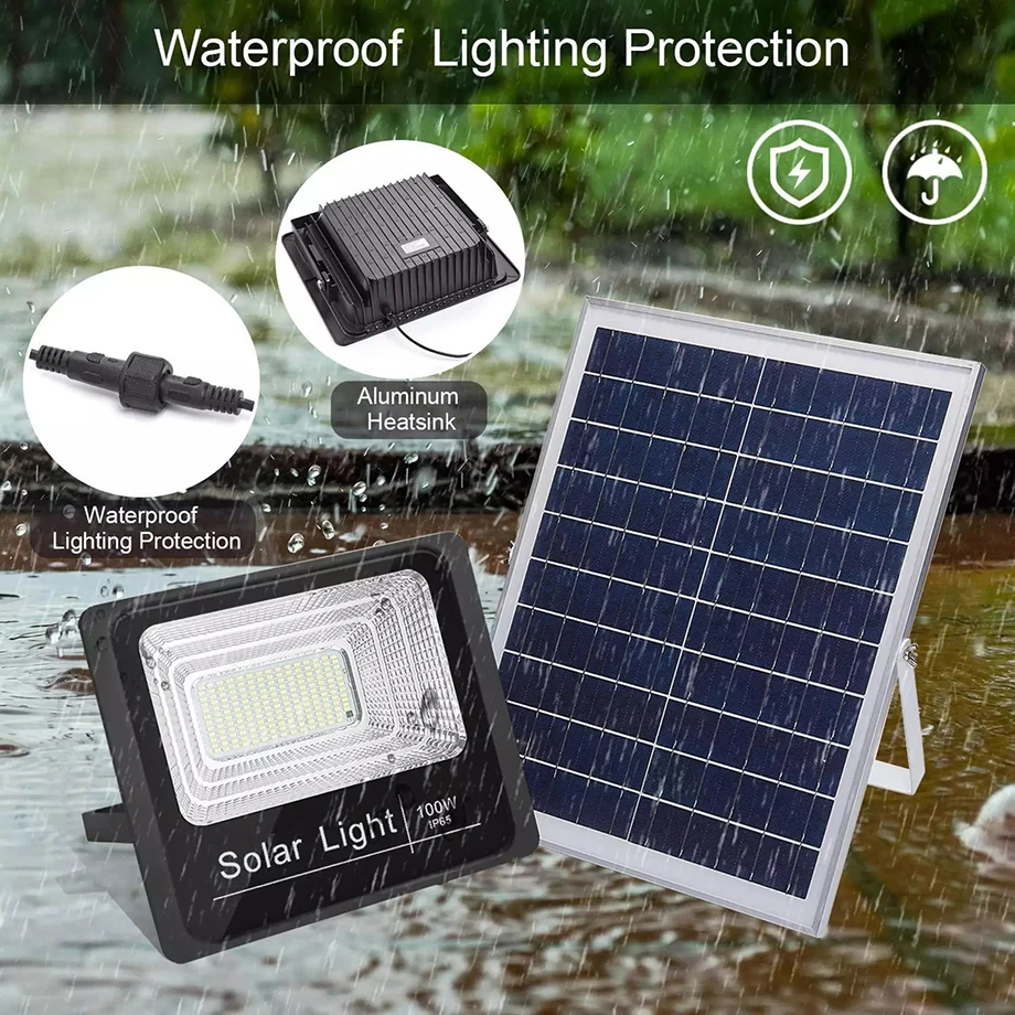 solar lamp outdoor led light Remote Control Waterproof For Garden exterior Street Landscape Spotlight Wall Solar Powered Flood solar garden lights