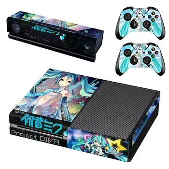 

Hatsune Miku Skin Sticker Decal Full Cover For Xbox One Console & Kinect & 2 Controllers For Xbox One Skins Stickers