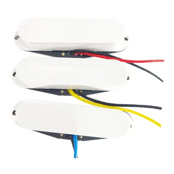 

3 PCS Alnico Magnet Guitar Humbucker Pickup Bridge & Middle & Neck Staggered (White)