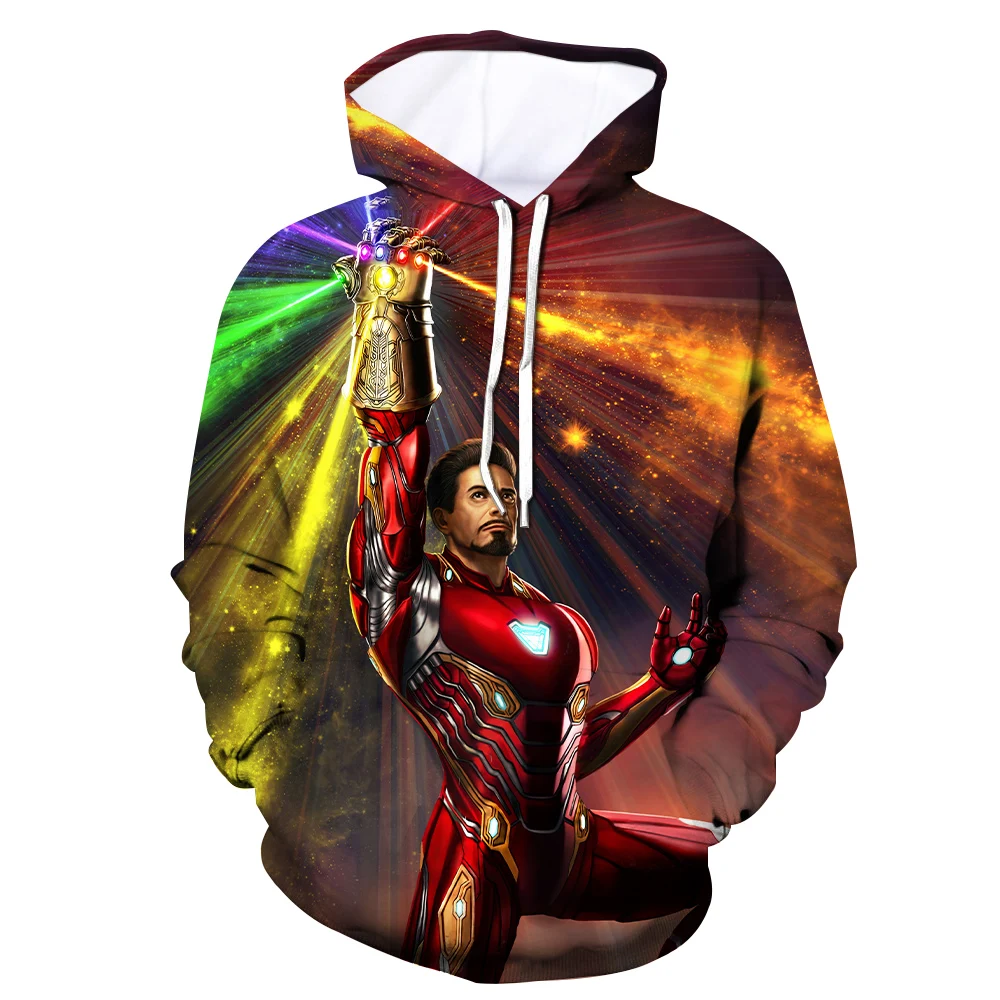 2019 Avengers Men's Hoodie Fashion Mens hoodeis Thor 3d Print Pullover Street Casual Cosplay Sweatshirt S-4XL Drop Shipping | Мужская