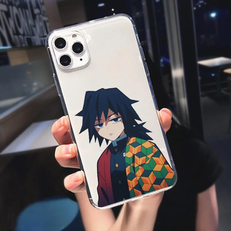 Demon Slayer Case For Iphone 12 Pro Max 11 7 8 Plus X Xr Xs Max Phone Cases Newest Japan Anime Kimetsu No Yaiba Tpu Cover Coque Phone Case Covers Aliexpress