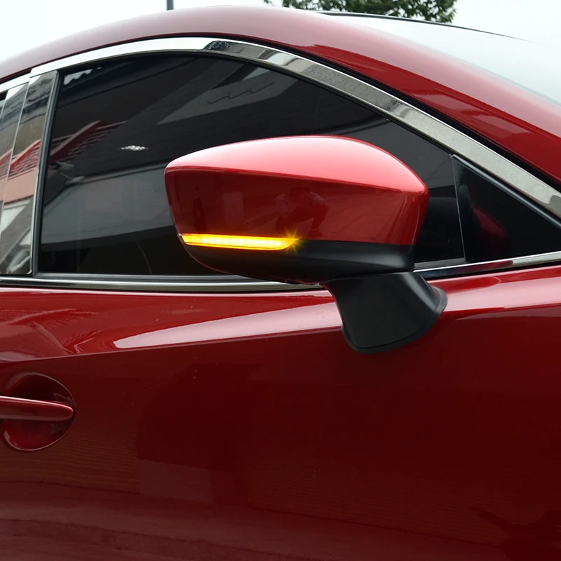 Динамический светодиодный указатель поворота для Mazda 3 6 боковое зеркало заднего вида Индикатор для зеркала последовательный мигалка лампа