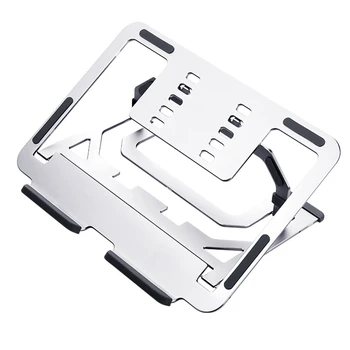 

HOT-Adjustable Foldable Laptop Stand Non-Slip Desktop Notebook Holder Laptop Stand for Pro Air iPad Pro DELL