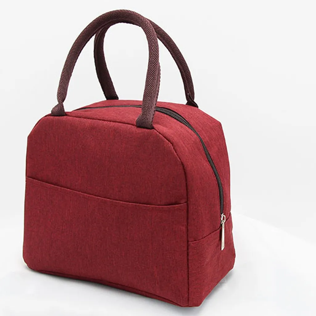 Унисекс сумки для обедов для женщин Открытый Мода простой стиль большой емкости непромокаемый мешок loncheras para mujer
