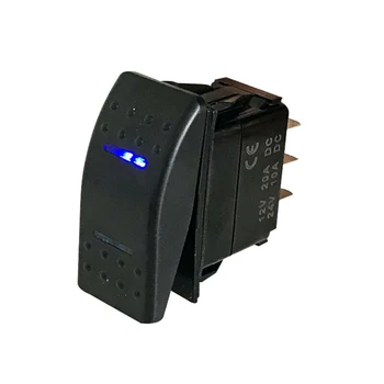 

10A-20A DPDT Switch Waterproof Set ON-OFF-ON 7 PIN Truck Marine Rocker