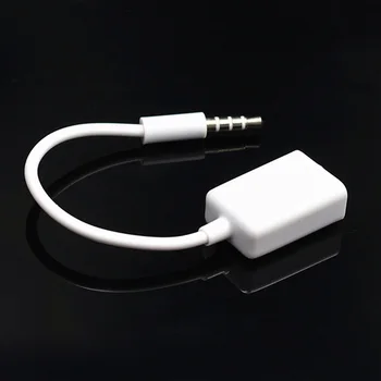 

Male To Female Plug Converter Male Connector Audio USB 2.0 3.5mm Jack Car Aux Cable Adapter