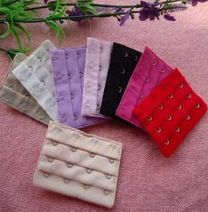 4pcs Durable Pretty Bra Extender Strap Extension 4 Hooks Supplies Replacement Bra Hooks Intimates Accessories