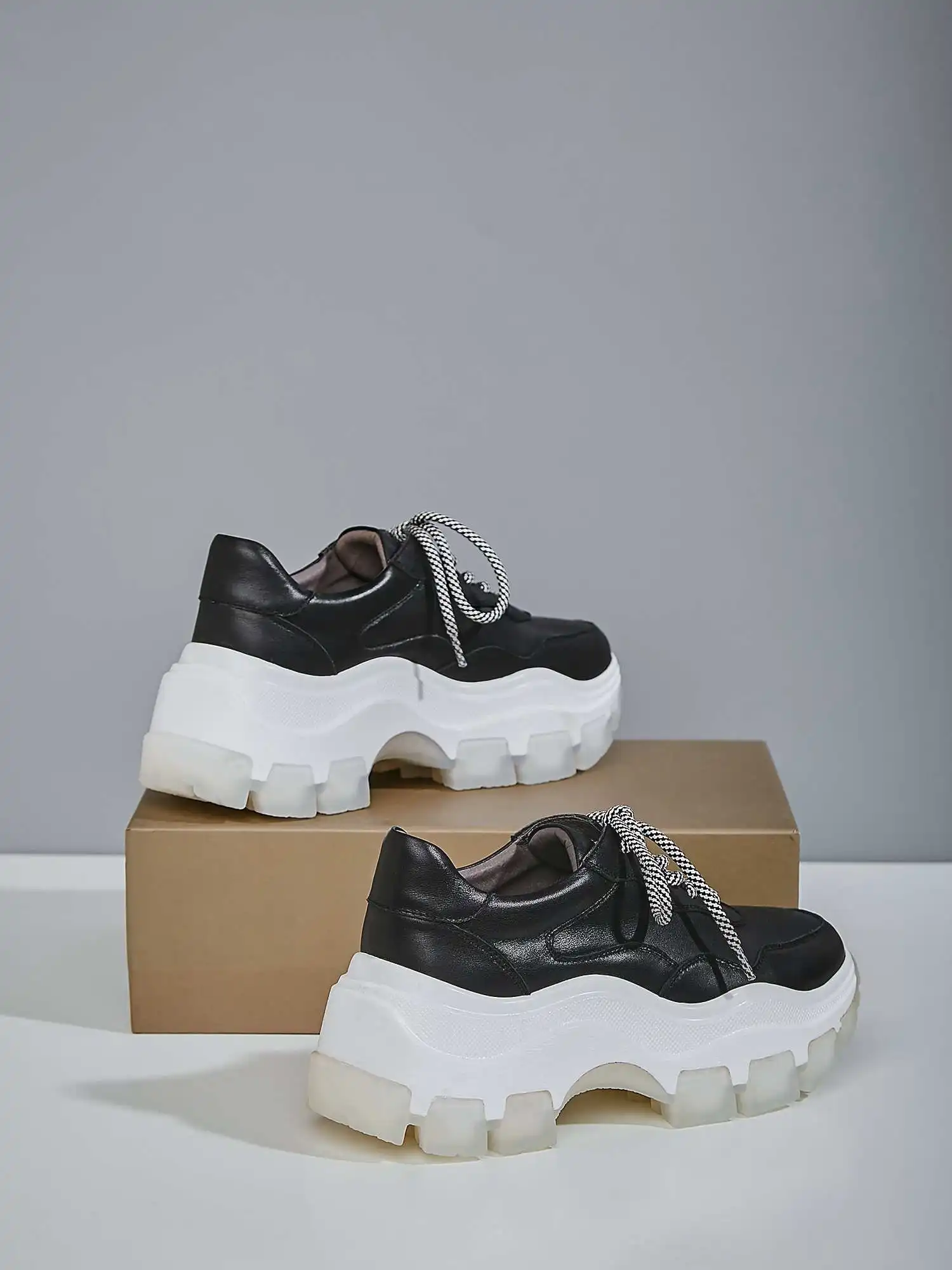 Krazing Pot/ г.; обувь из натуральной кожи с круглым носком на платформе; дышащая обувь на шнуровке; модная обувь в британском школьном консервативном стиле; Вулканизированная обувь; L9f9