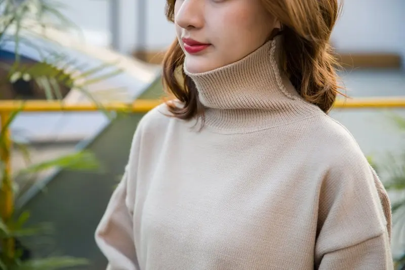 Neople Водолазка свободные Pull Femme Hiver повседневные дикие однотонные вязаные свитеры женские корейские студенческие пуловеры осень 45694