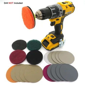 

Car Headlight Polishing Scouring Pad Auto Restoration Kit For Electric Drill
