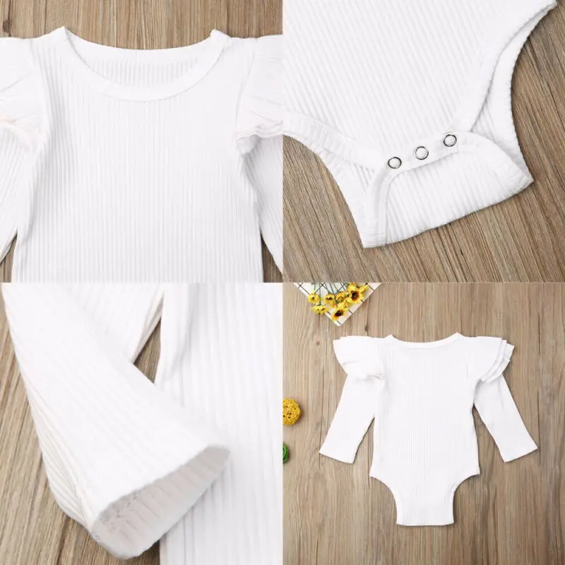 Cute Ruffles Newborn Infant Baby Girl Soft Cotton Warm Rompers Baby Bodysuit Kids Clothes Bebe Leotard Body Tops