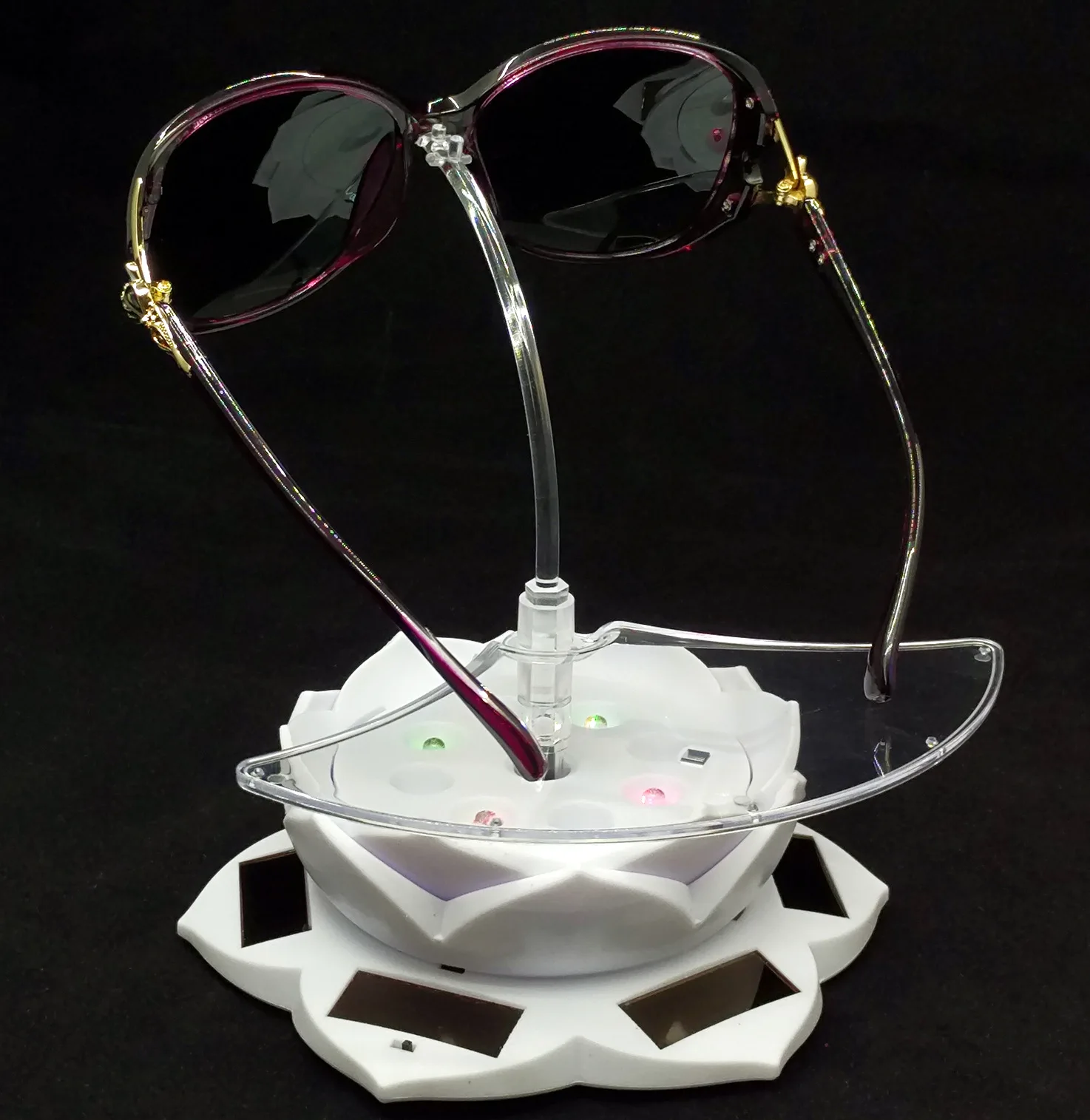 

Solar Rotating Display Glasses Showing Stand Sun Glasses Rack