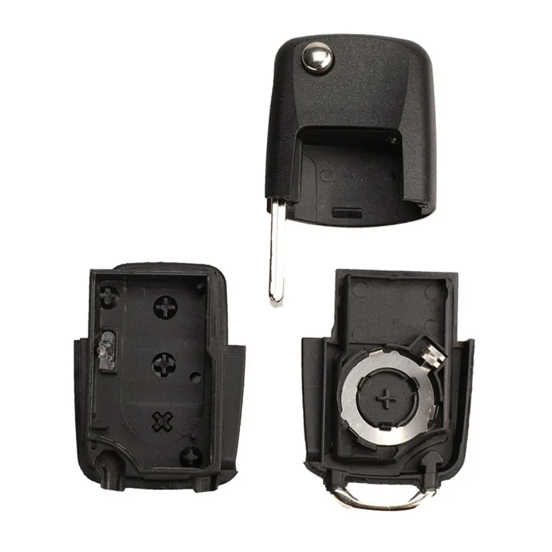 Jingyuqin 3/4 Button Flip Remote Car Key 1J0959753DA/AH/T 1K0959753G/N 315/434MHZ ID48 For VW PASSAT Polo Golf Beetle Skoda Seat