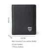2024 Men Wallets Thin Name Engraving Genuine Leather MINI Men Purse ID Card Holder Classic High Quality Men Wallets 5