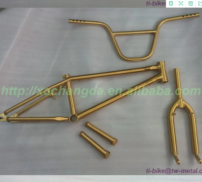 Titanium TT велосипедная Рама с рукоятка вилка и Кривошип