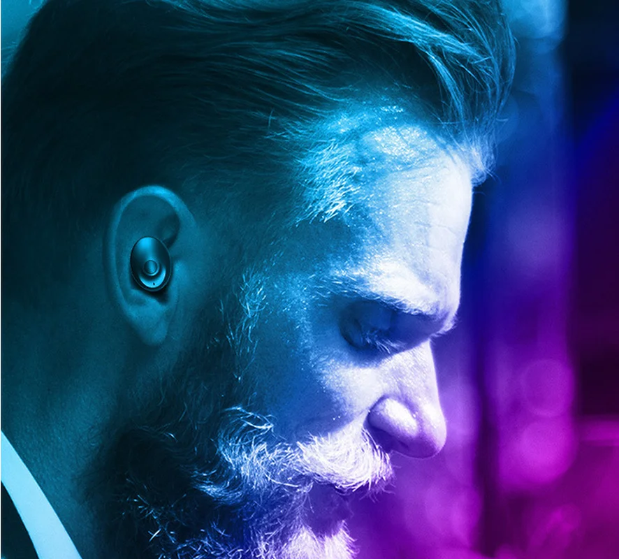 Новинка 2019 миниатюрные беспроводные Bluetooth наушники с USB зарядкой Спортивная