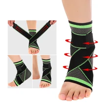 1 шт. спортивный фиксатор голеностопа Компрессионный Ремень рукава поддержка 3D плетение эластичный бинт ноги Защитное снаряжение тренажерный зал фитнес дропшиппинг