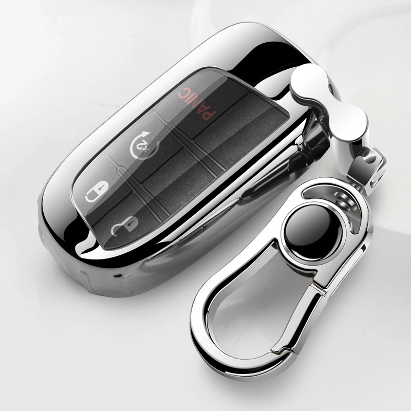 TPU Car Remote Key Full Cover Case portachiavi per Fiat Jeep Renegade Grand Dodge Ram 1500 Journey Charger Dart Challenger Chrysler - Had259d27906c49e7a8063cd8fc014f90n