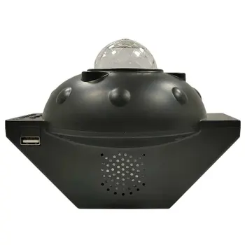 

Party Dance Atmosphere Remote Control Wireless Starry Sky Light Music Usb Charging Water Mark Projection Lamp