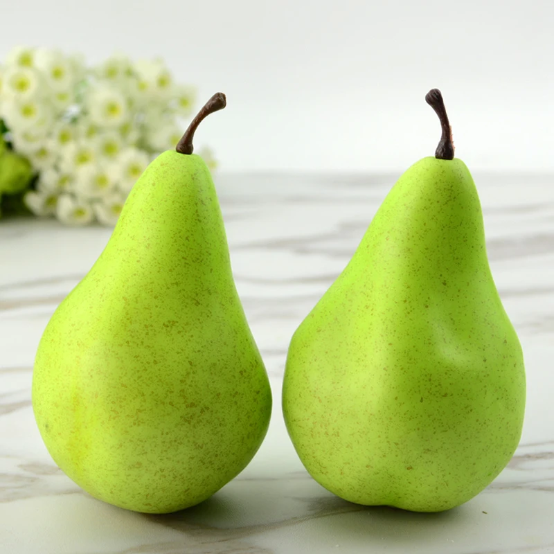 Simulation Artificial Pear Fruit Home Decoration Vivid Photography Props Plastic Foam Home Table Decor