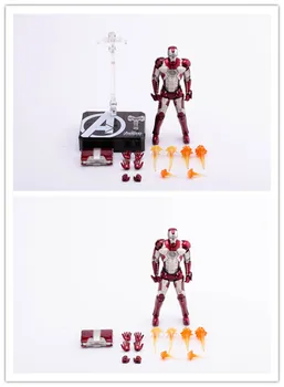 

15cm New Movie SHF IRON MAN 2 Two Styles IRON MAN MK5 Action Figure PVC Joint Movable Collection Toy Gift