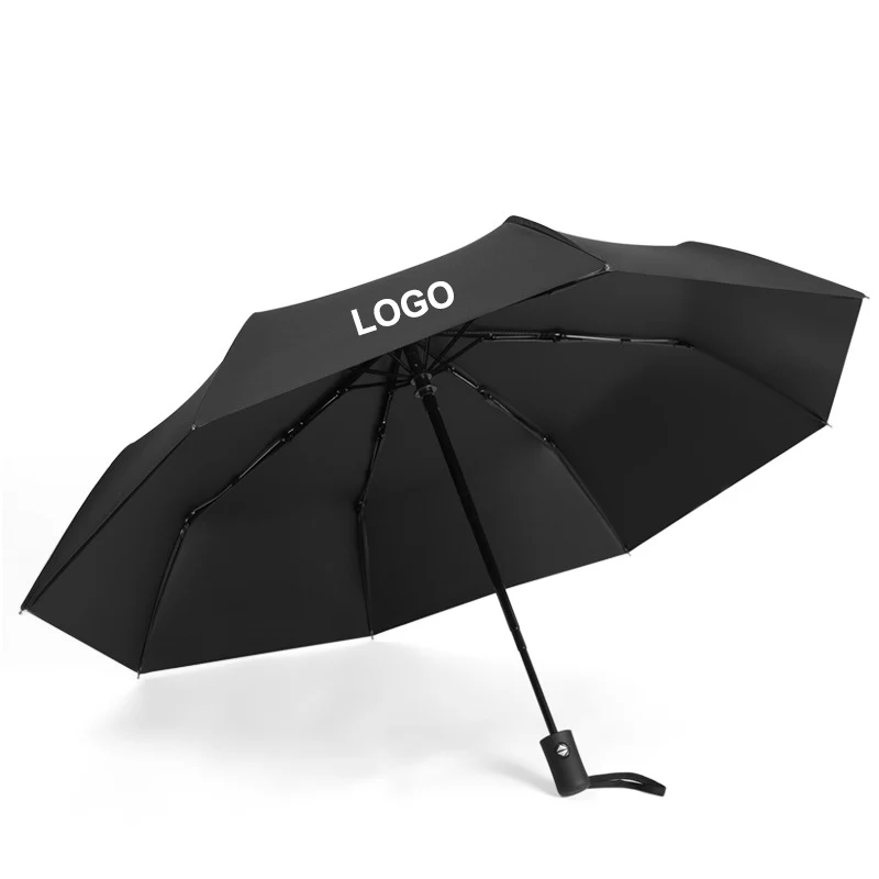 Car Emblem Automatic Fold Windproof Umbrella for Skoda