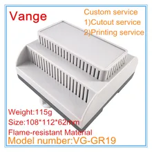 1 шт./партия din ral проект коробка 108*112*62 мм корпус из АБС-пластика Корпус противопожарный материал для модуля управления ПЛК