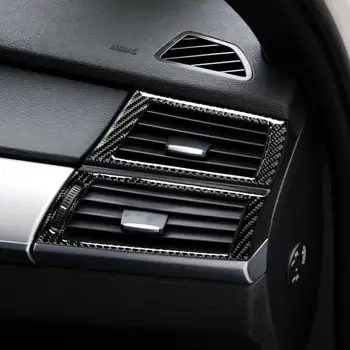 

Carbon Fiber for BMW e71 e70 X6 X5Car Interior Navigation Control Panel air conditioner outlet Decorative Frame Cover Trim