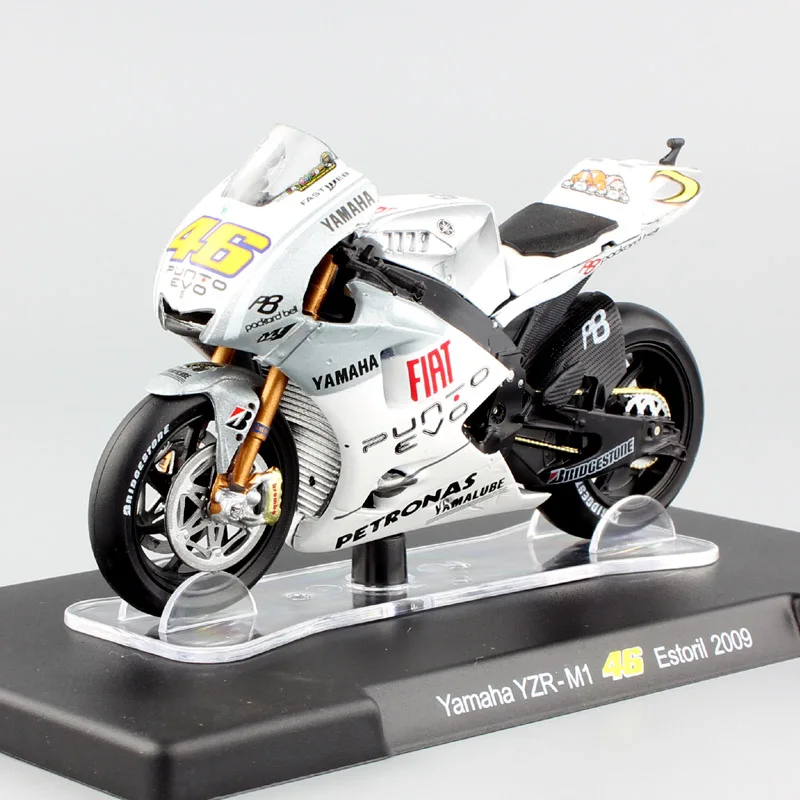1:18 Масштаб#46 YAMAHA YZR-M1 Estoril 2009 мотоцикл Diecasts& игрушечные транспортные средства модель гоночной машины Rossi велосипед мото миниатюрный подарок для детей
