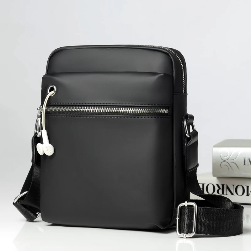 Брендовая комбинированная кожаная сумка мужской портфель на плечо для отдыха