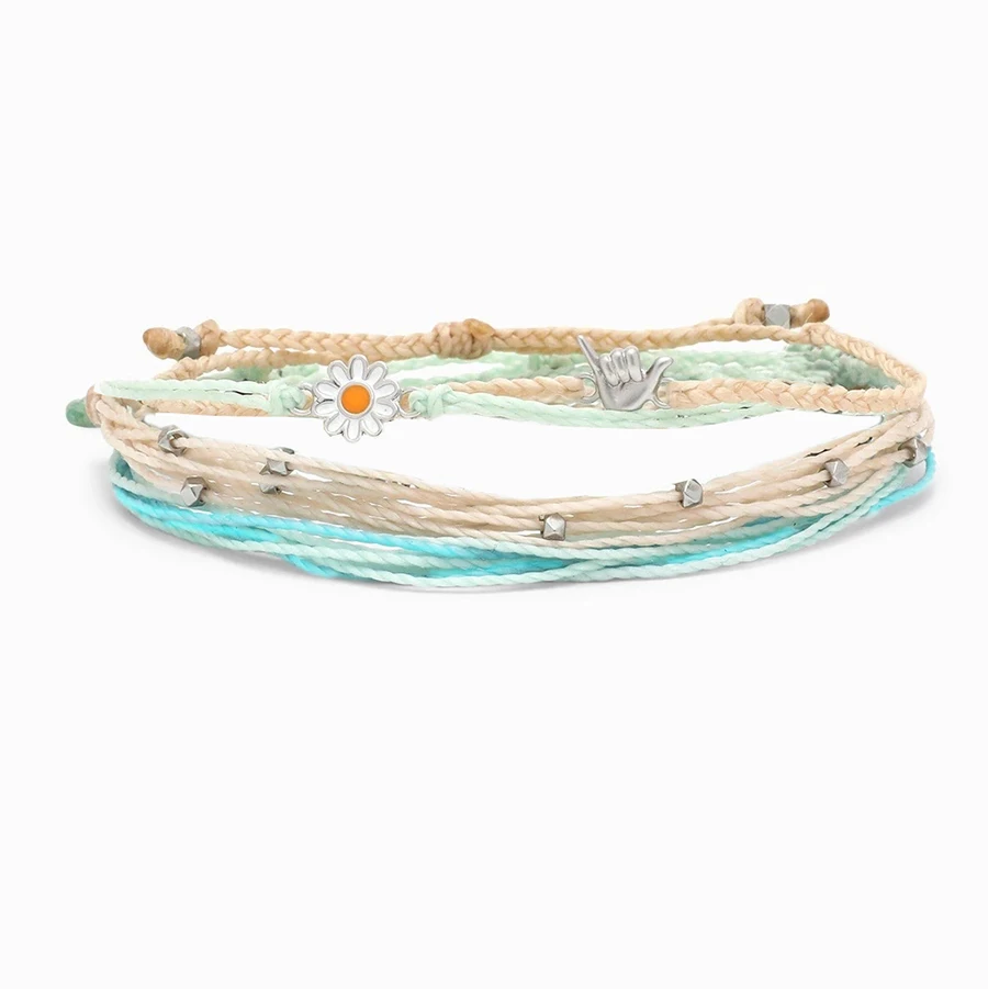 bracelet pack vsco New Bohemian Rope Braided Bracelet For Women Men Femme Woven friendship braided bracelets handmade cotton cord bracelet - Окраска металла: bracelet pack
