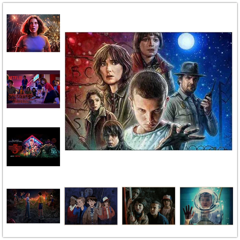 

5d DIY Diamond Painting Full Square or round drill Stranger things pictures of Rhinestone Mosaic Diamond Embroidery WG1265