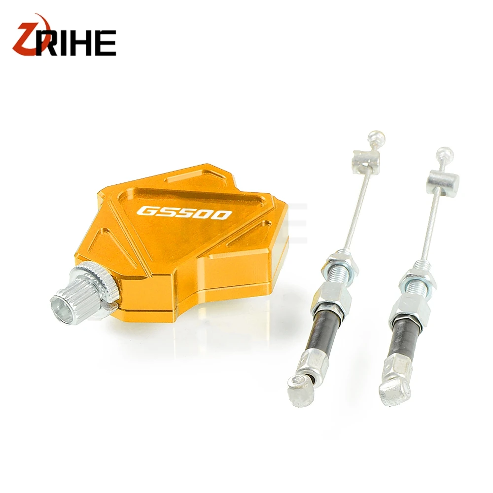 Для SUZUKI GS500 1989 1990 1991 1992-2008 мотоциклетный трюк рычаг сцепления простая кабельная система CNC алюминиевая Dritbike Легкая система - Цвет: Gold-GS500