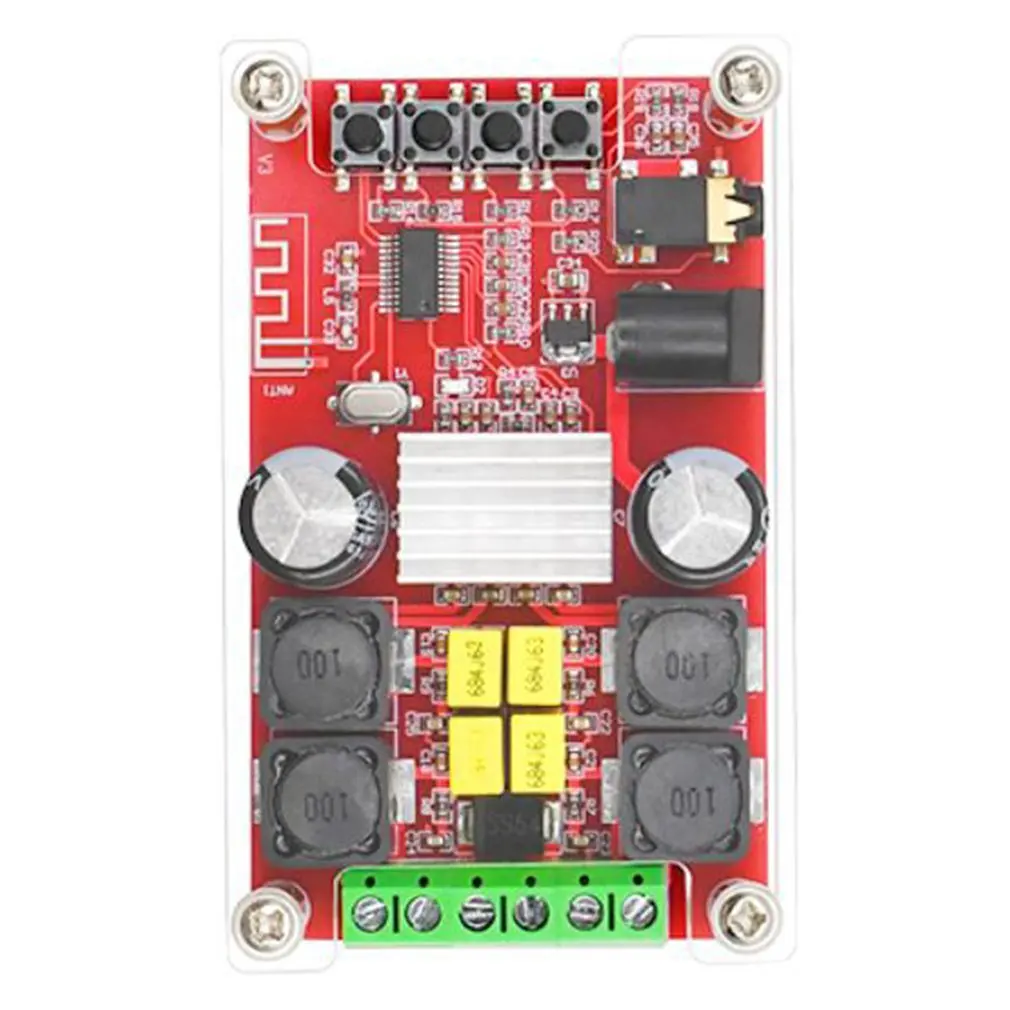 XH-A302 BT 5,0 TPA3116 двухканальный стерео Bluetooth цифровой аудио усилитель плата AUX усилитель с анодной модуляцией