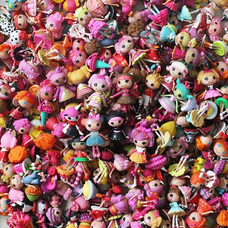 3 unids/set entrega al azar de moda 3 pulgadas Original MGA muñecas Lalaloopsy Mini muñeca juguete de Playhouse