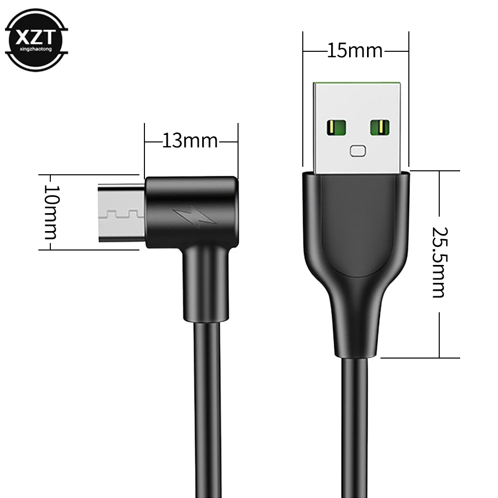 

Micro USB Cable 90 Degree elbow Nylon Braided 1M 1.5m 2m Fast Charging Charger Data Cables For Samsung S7 Xiaomi Redmi Microusb