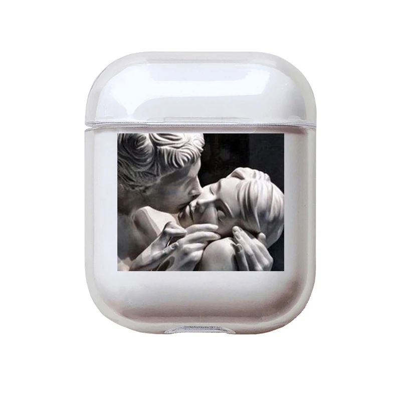 Мягкий милый Чехол Air Pods для Apple Airpods, роскошный Забавный прозрачный чехол с изображением Дэвида Airpods в Bluetooth, аксессуары для наушников - Цвет: I201073