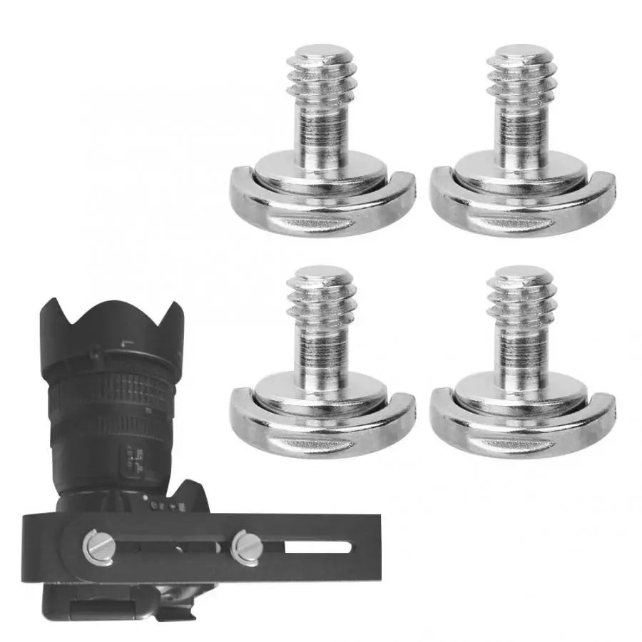 Quick release 5 шт. 1/4 Камера винт складной с пружинным кольцом адаптера для 1/4 дюйма штатив пластина быстрого крепления камеры к штативу-моноподу Камера пластина