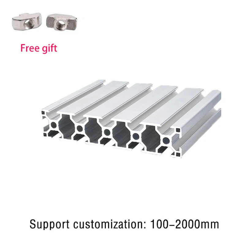 1pc 3030 3060 3090 30120 30150 T-Slot Aluminum Profile European Frame Standard Anodized For CNC 3D Printer Part Workbench Camera aluminum profile