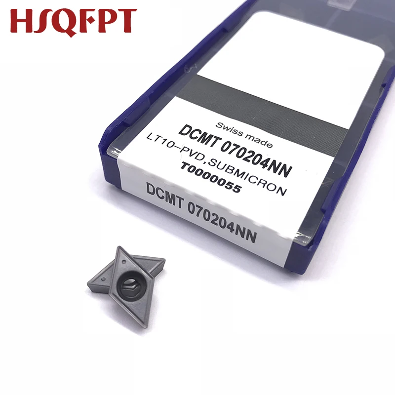 10 шт. DCMT070204 NN LT10 LAMINA CNC лезвие карбида вставлять внутренние токарные инструменты Токарный Станок
