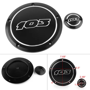

103 Motorcycle Derby +Timing Timer Cover For Harley Road King Street Glide FLHX 2014 2015 2016 2017 2018