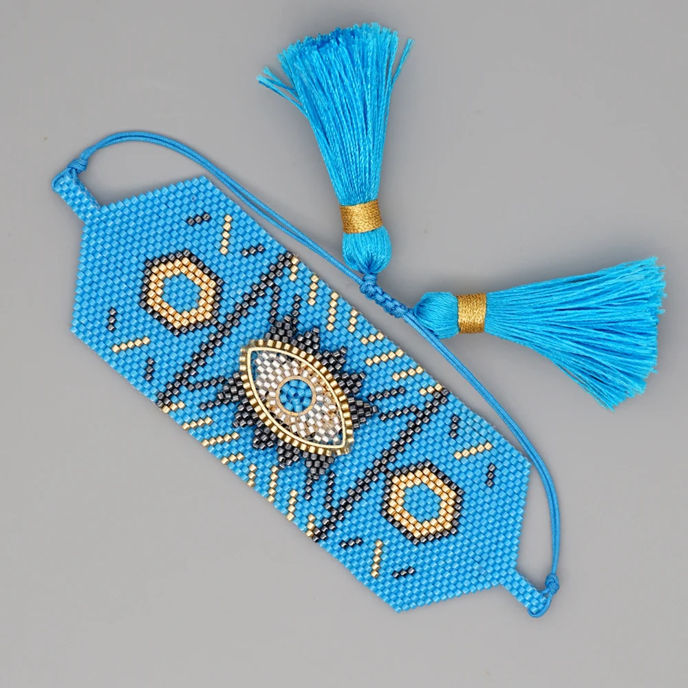 Evil Eye Tassel Bracelet
