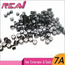 100 шт 5 мм микро кольцевые бусины силиконовые бусины звенья микрокольцо для перьев инструменты для наращивания волос
