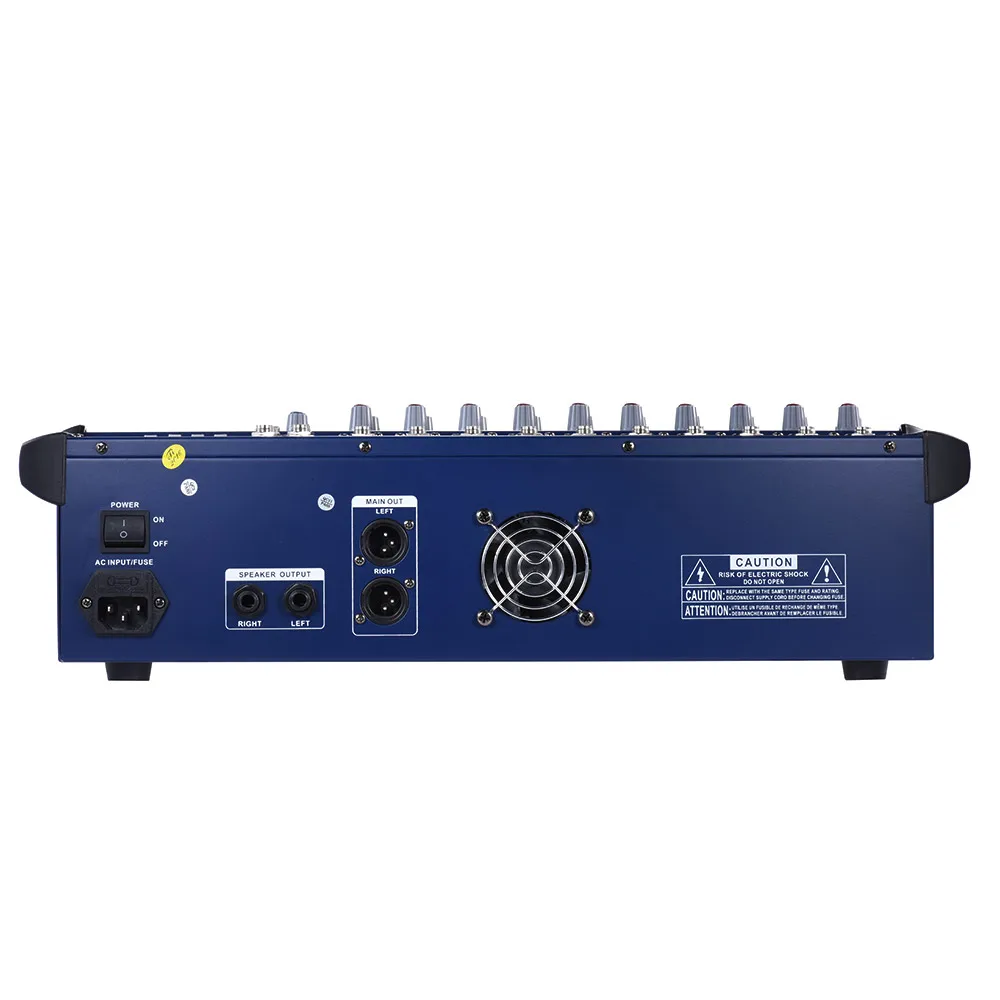 Ammoon 10 каналов усилитель мощности ed миксер цифровой микшерный пульт Amp С 48 в Phantom power USB/SD слот