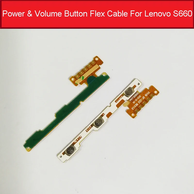 

Power On/off+ Volume Up/down Button Flex Cable FPC For Lenovo S660 Side Key Control Phone Replacement Parts Accessories