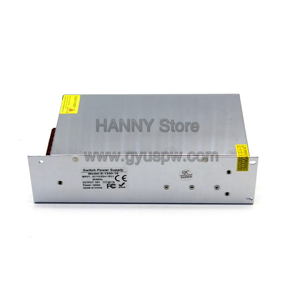1200 Вт 18 В DC источник питания высокой мощности PSU DC18V1200W Трансформатор 110/220VAC к питанию s Адаптер для шагового двигателя монитор машины