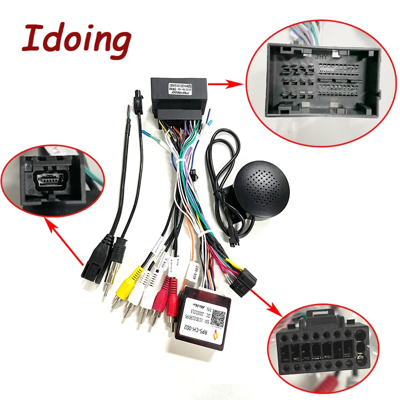 Idoing 16-контактный автомобильный Android стерео жгут проводов для 2014-up Jeep Grand Cherokee RAM 1500