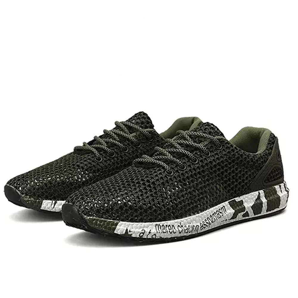

Fashion Summer Men Sneakers Men Mesh Breathable Cool Lace-up Shoes Runing Tenis Masculino Wear-resistant Soles