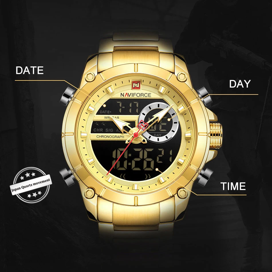 Relogio Masculino мужские часы naviforce лучший бренд класса люкс модные военные кварцевые мужские водонепроницаемые часы спортивные мужские наручные часы